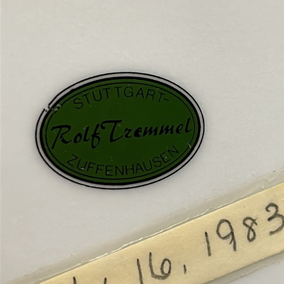 Vintage Rolf Tremmel wildlife  plates.  Dated 1983. Listing for all 3. - Picture 7 of 8